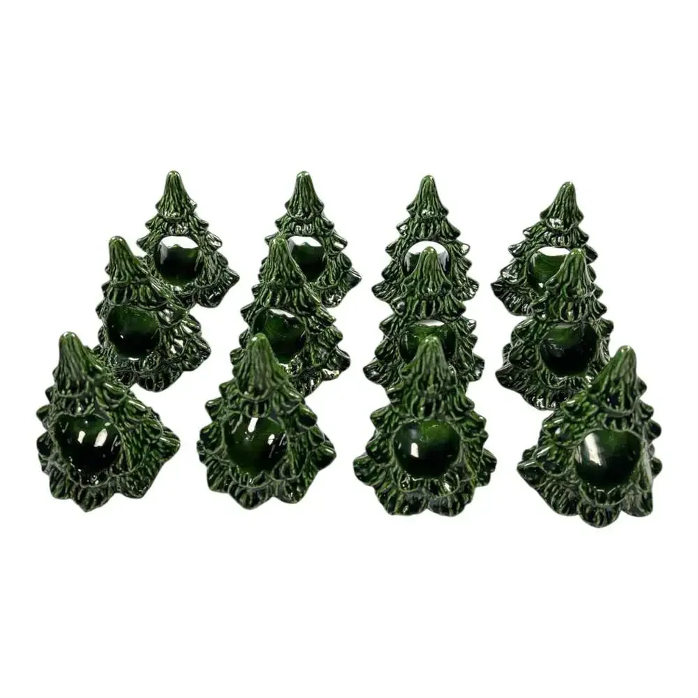 Vtg Set Of 12 Ceramic 3.5